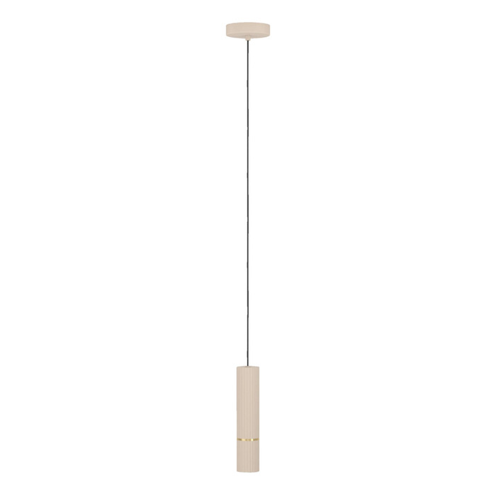 Eglo Caminia pendel Ø6 cm sand/børstet messing